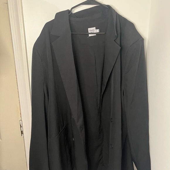 Princess Polly Black Double Breasted Blazer Jacket Size 22 AU / XXL - Picture 11 of 12